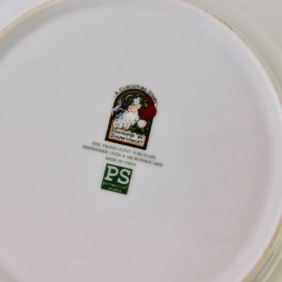 A CHRISTMAS STORY by Susan Winget Salad Dessert Plate 8.25” The Stump Of a Pipe - Picture 5 of 5